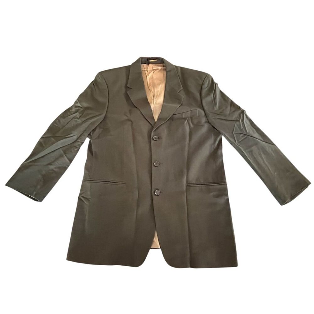 Ralph Lauren Men's‎ Beige Wool Blazer Size 42T Formal Single-Breasted